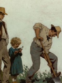 L'horticulture : Esquisse pour l'école de la rue Château-Landon, 10ème arrondissement..., c.1881. Creator: Jules Didier.