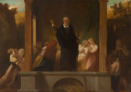 Sketch for the church of Saint-Séverin: the apostolic life of St Francis de Sales, c.1852. Creator: Victor-Louis Mottez.