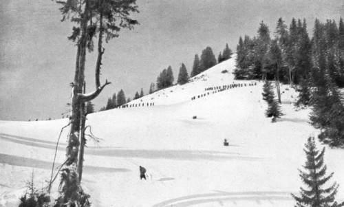'Sur les deux routes de la retraite Serbe; Aux confins montenegrins : le passage du..., 1916. Creator: Samson Tchernoff.