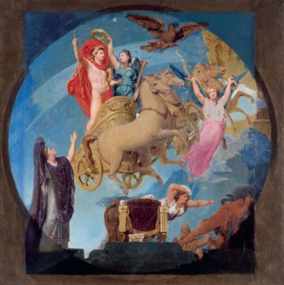 Esquisse pour l'Hôtel de Ville de Paris : Apothéose de Napoléon Ier, end of 1853. Creator: Jean-Auguste-Dominique Ingres.