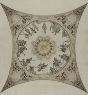 Esquisse pour la galerie Lobau de l'Hôtel de Ville de Paris : Scènes médiévales: jeux..., 1890. Creator: Hector d' Espouy.