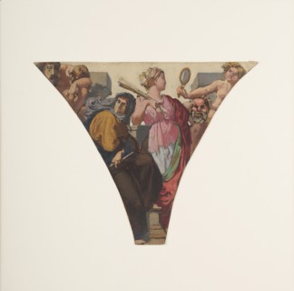 Esquisse pour la grande galerie des Fêtes de l'ancien Hôtel de Ville de Paris : Tragédie..., 1852. Creator: Henri Lehmann.