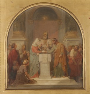 Esquisse pour l'église Saint-Nicolas-du-Chardonnet : Le Mariage de la Vierge, 1857. Creator: Nicolas-Louis-François Gosse.
