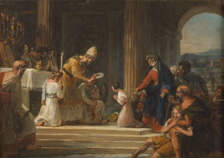 Sketch for the church of Notre-Dame-de-Lorette : Consecration of the Virgin, 1836. Creator: Auguste Jean Baptiste Vinchon.