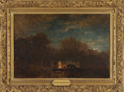 Venise, la sortie du Jardin français au crépuscule, between 1870 and 1890. Creator: Felix Francois Georges Philibert Ziem.