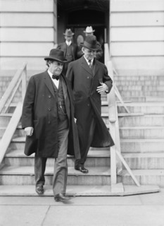 William Jennings Bryan, Rep. from Nebraska, with Cone Johnson, Solicitor, State Department, 1914. Creator: Harris & Ewing.