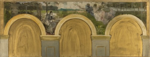Esquisse pour le salon des Sciences de l'Hôtel de ville de Paris : Le Couronnement..., c.1888-1892. Creator: Henry Lerolle.