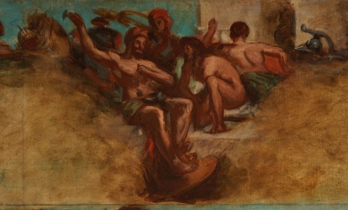 Esquisse pour le salon du Roi du Palais Bourbon - L'Agriculture. La Guerre, begins 1849 ends 1854. Creator: Pierre Andrieu.