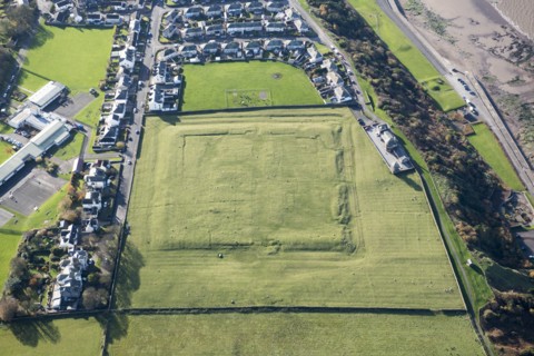 Maryport (Alavna) Roman fort, part of the Roman frontier defences along the Cumbrian coast, 2019. Creator: Emma Trevarthen.
