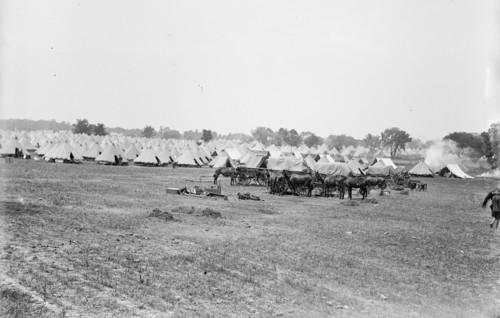 Colonial Rifles - Reunion of G.A.R. And Confederate Veterans Who Had Fought At Gettysburg..., 1913. Creator: Harris & Ewing.