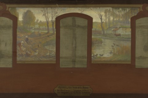 Esquisse pour la mairie de Fresnes : Les bords de la Bièvre. Fresnes. Aux bords de la..., 1905. Creator: Jean Joseph Enders.