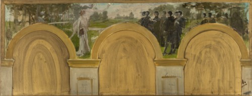 Esquisse pour le salon des Sciences de l'Hôtel de ville de Paris : L'Enseignement de..., c.1888-1892 Creator: Henry Lerolle.