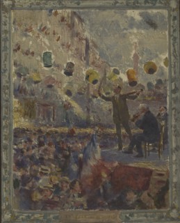 Esquisse pour la mairie du 12ème arrondissement de Paris : Le bal du 14 Juillet, c.1910. Creator: Claude Charles Bourgonnier.