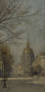 Sketch for the escalier des Fêtes in the Hôtel de Ville...Boulevard des Invalides...1889 and 1891.  Creator: Jean Henri Zuber.
