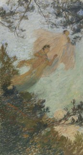 Esquisse pour la bibliothèque de l'Hôtel de Ville de Paris : les Muses (Plafond), c.1899. Creator: Henri Jean Guillaume Martin.