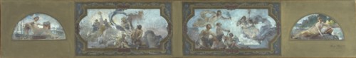 Esquisse pour la galerie Lobau de l'Hôtel de Ville de Paris : Vertus républicaines..., 1890. Creator: Henry Jean Louis Boureau.