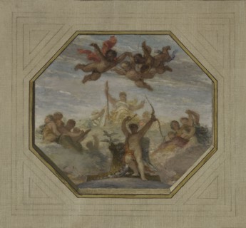 Esquisse pour la salle des mariages de la mairie du 15e arrondissement : Allégorie..., 1884. Creator: Armand Felix Marie Jobbe-Duval.