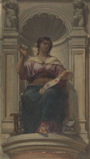 Sketch for the dome of the Denon pavilion at the Louvre: l'observation (ou l'imprimerie), 1864. Creator: Charles Louis Lucien Muller.
