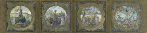 Esquisse pour la galerie Lobau de l'Hôtel de Ville de Paris : Les chants : Chants patriotiques, 1890 Creator: Henry Jean Louis Boureau.