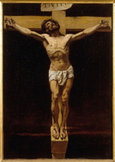 Le Christ en croix, esquisse pour la salle d'audience de la Cour des Assises du Palais..., c.1873. Creator: Leon Joseph Florentin Bonnat.