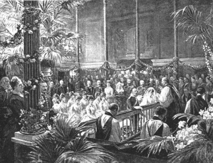 ''The Wedding of the Duke and Duchess of Fife, July 27, 1889', 1890. Creator: Unknown.