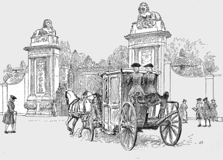 ''Historical Aspects of Hampton Court - Queen Anne's Lion Gates', 1890. Creator: C Green.