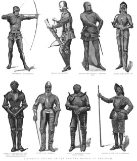 'Historical Figures in the Rotunda Museum at Woolwich; Showing the use of Armour, 1890. Creator: Unknown.