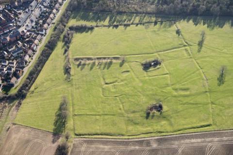 Snelshall Benedictine Priory, a moated priory site and fishponds, Whaddon,  Buckinghamshire, 2018.