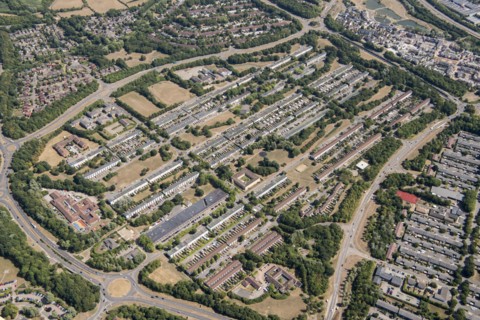 Netherfield housing estate, Milton Keynes, 2018.
