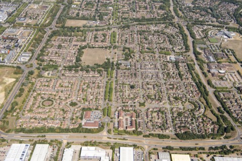 Oldbrook housing estate, Milton Keynes, 2018.