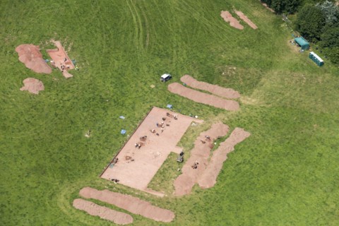 Archaeological excavation on Dorstone Hill, County of Herefordshire, 2018.