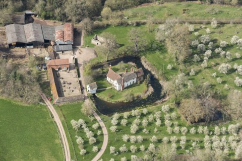 Lower Brockhampton House, late 14th century house, Herefordshire, 2019. Creator: Damian Grady.