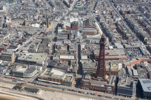 The Tower and Winter Gardens, Blackpool, 2021.