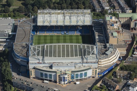 Stamford Bridge Stadium, home to Chelsea Football Club, Chelsea, Greater London Authority, 2021.