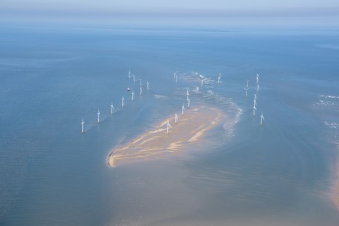 Scroby Sands Wind Farm, Norfolk, 2021.