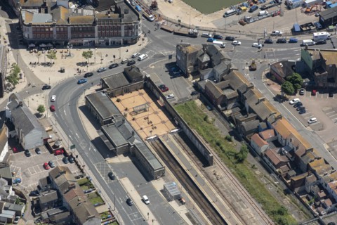 Lowestoft Railway Station, Suffolk, 2021.