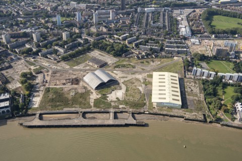 Deptford Dockyard and Olympia Convoys Wharf, Deptford, Greater London Authority, 2021.