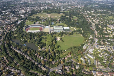 Site of the Crystal Palace and the National Sports Centre, Penge, Greater London Authority, 2021.