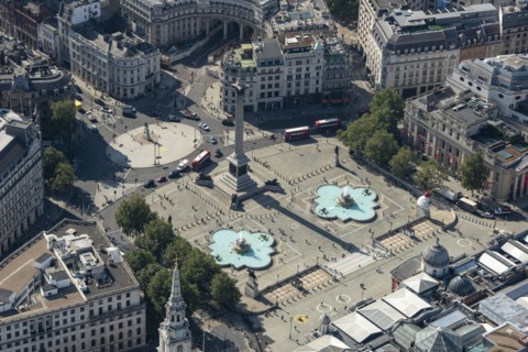 Trafalgar Square and Nelson's Column, Westminster, Greater London Authority, 2021.