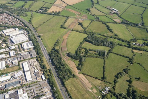 Archaeogical excavations along new Southern Connector Road for New Eastern Villages Scheme, Swindon, Wiltshire, 2021.