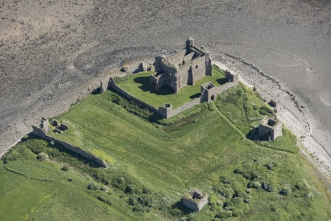 Piel Castle on Piel Island, Cumbria, 2021.