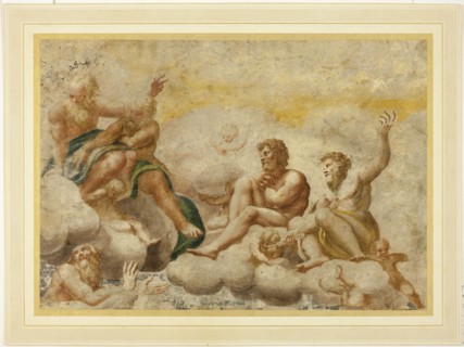 Saint Peter and other Seated Apostles, with Saint John the Evangelist Below, n.d.