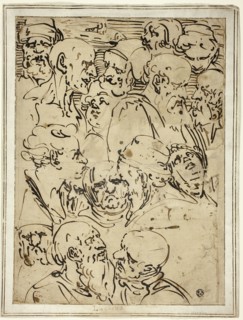 Sketches of Heads, c. 1565.
