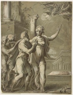 Augustus and the Tiburtine Sibyl, n.d. Creator: Unknown.