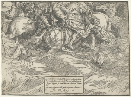 The Submersion of Pharaoh's Army in the Red Sea, c. 1515, printed 1549.