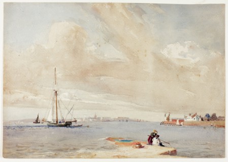 Birkenhead from Herculaneum Potteries, 1834. Attributed to Eliot Thomas Yorke.