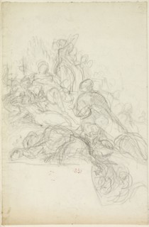 Allegorical or Mythological Scene, n.d. Attributed to Eugène Delacroix.