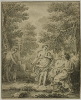 Diana and Actaeon, n.d. Attributed to Jean Jacques de Boissieu.