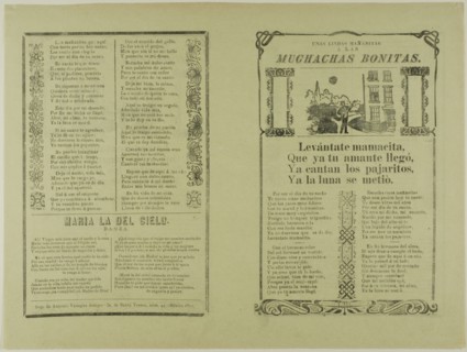 Unas lindas mañanitas a las muchachas bonitas (A Lovely Serenade for the Pretty Ladies), n.d.
