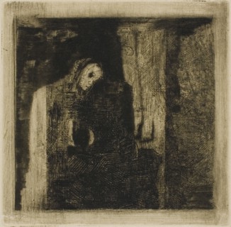 Dream Vision, c. 1880. Attributed to Odilon Redon.